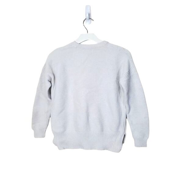 MADEWELL Womens Sweater SZ XS Oatmeal Knit‎ Ribbed 3/4 Sleeves Soft Pullover - Picture 3 of 8